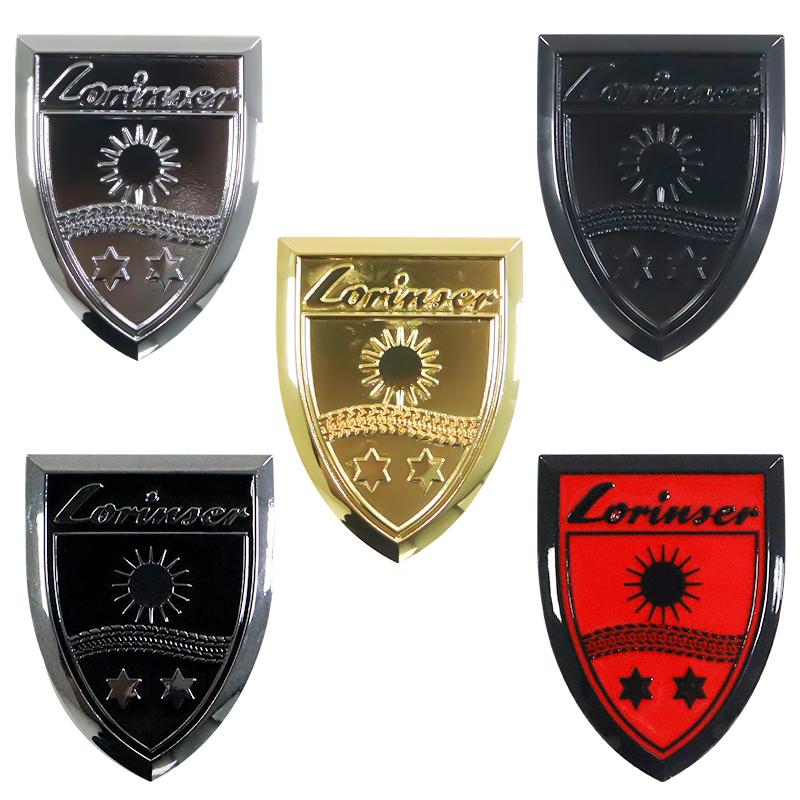 1Pc Lorinser shield badge side fender emblem car stickers For Mercedes-Benz VS class refit lorinser rear trunk car accessories
