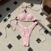 2026 Sweet Sexy Drawstring Straps Split Swimsuit Bikini