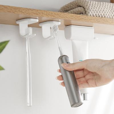 Wandmontage Zahnbürstenhalter Wasserdicht Einfach zu installieren 1/2 Schlitze Elektrische Zahnbürsten Aufbewahrungs-Organizer