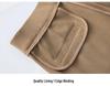 Women's High-Waisted Stretch Baguette Pants: Cotton-Blend Straight-Leg Cigarette Pants, Spring 2025 Casual Wear for Middle-Aged Moms.