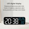 Versatile LED Alarm Clock with Temperature and Humidity Display Durable 12/24 Hour Format and 3 Adjustable Brightness