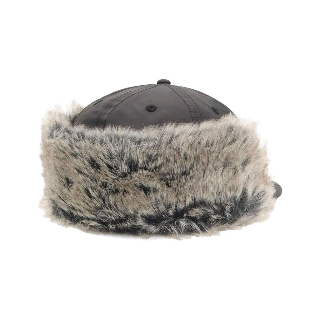 New Era 59FIFTY Flap Down Outdoor Solid Size 7 OD Water Repellent Fur Black Cap, Black, 3/8, 5950FD,