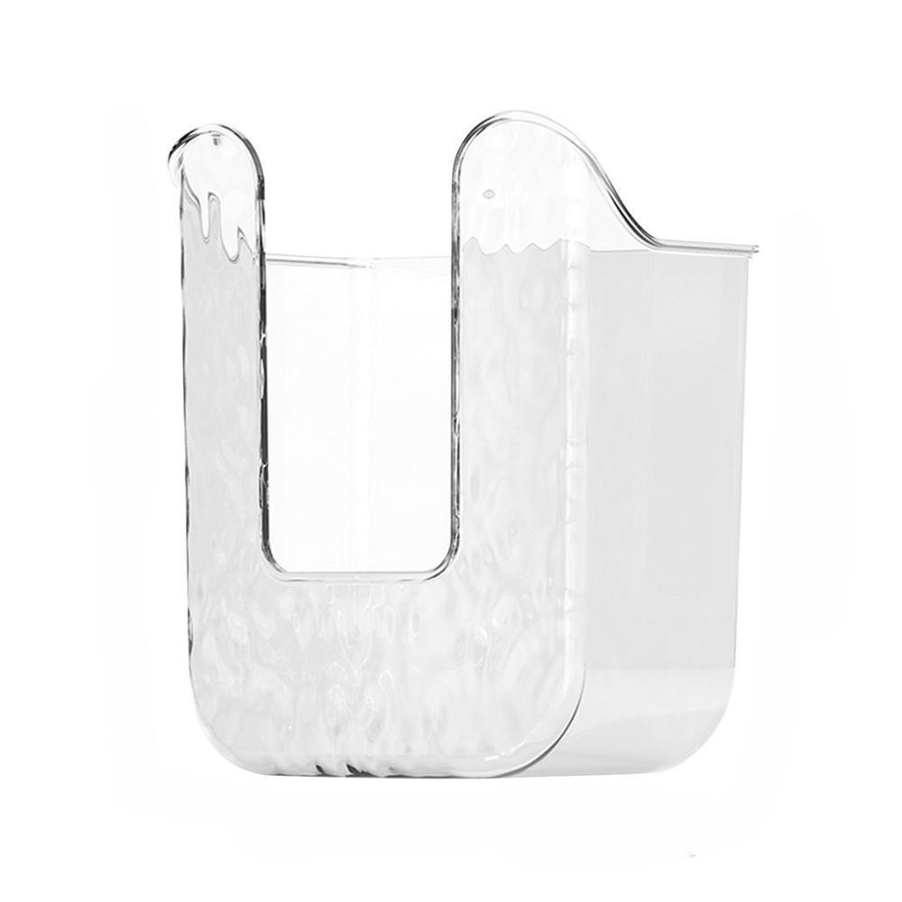 1 stk Oppbevaringsboks for kjøkkenkluter Veggmontert papirboks Punchfri Serviett Toalettpapirholder Beholder Selvklebende Plast Oppbevaringsboks