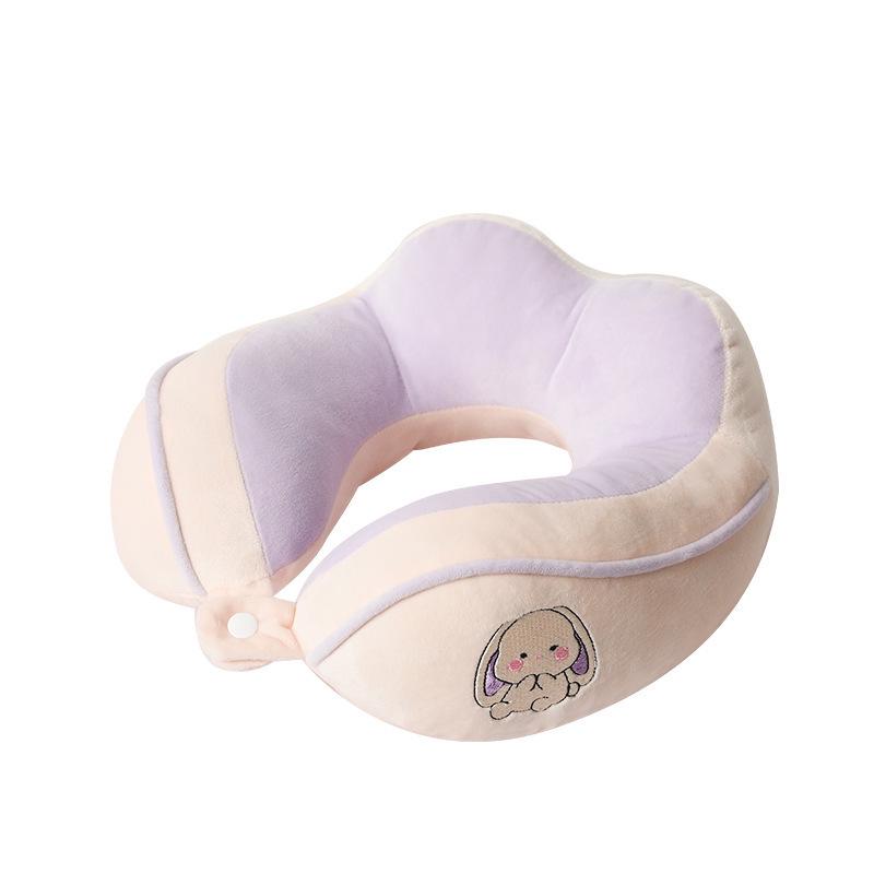 Camel U-Shaped Travel and Office Nap Neck Support Pillow with Cartoon Design and Logo Printing Option