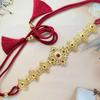 Curea Caftan Marocan Pentru Femei Rochie de Mireasă Culoare Aurie Ciucuri Lanț pentru Talie Bijuterie Robă Arabă Cadou de Mireasă Reglabil