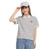 Girls' Striped Polo Collar Short Sleeve T-Shirt