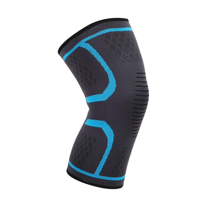 

1 шт., компрессионный рукав для колена для женщин и мужчин-наколенник для облегчения боли, фитнеса, тяжелой атлетики, пеших прогулок, спорта S синий