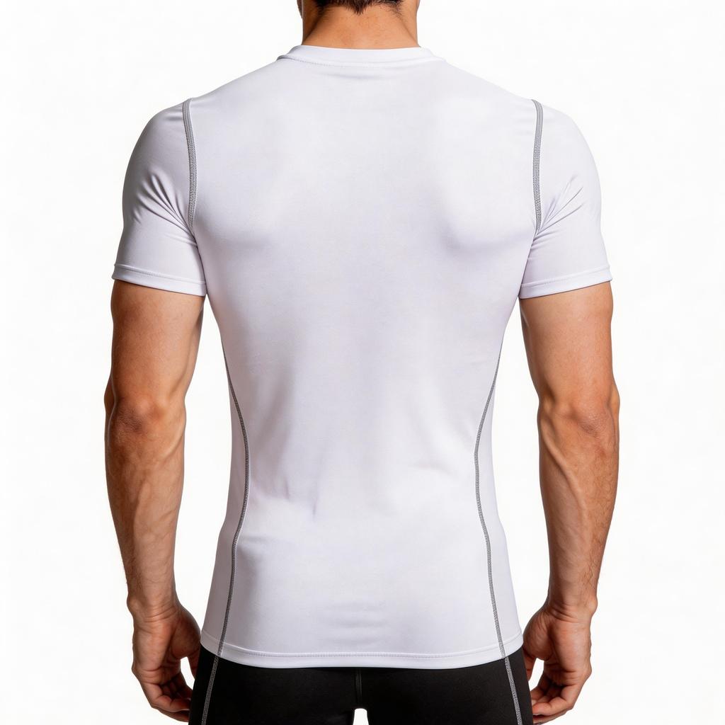 Herren Slim-Fit Schnelltrocknendes Kurzarm-Sportshirt, Locker Und Atmungsaktiv Halbärmel Outdoor Laufbekleidung