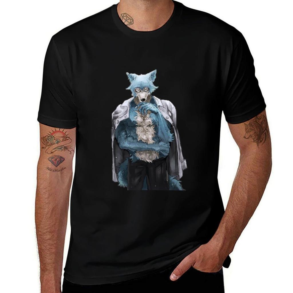 Beastars Legoshi Tshirt Casual Street Style Short Sleeve Tee Tshirt