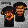Populaire Groupe de Heavy Metal Rock Pantera Impression 3D Hommes Femmes T-shirt Col Rond Manches Courtes Hip Hop Haut Streetwear Décontracté T-shirts Adultes