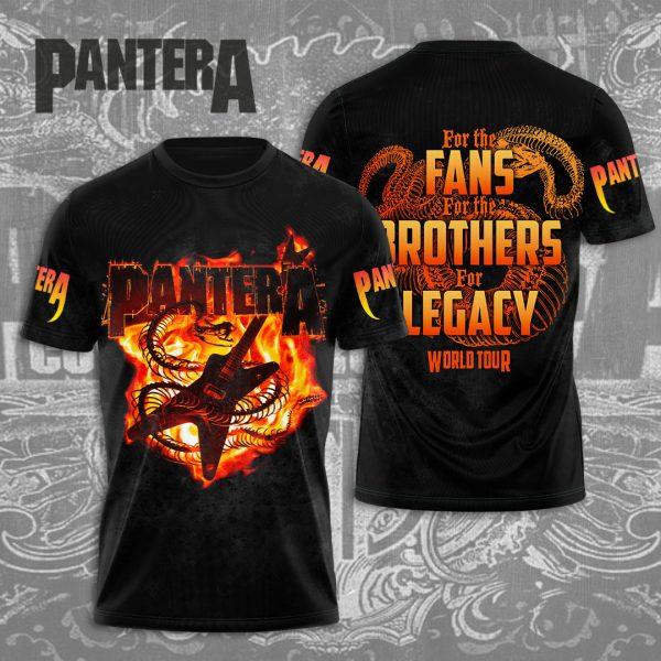 Populaire Groupe de Heavy Metal Rock Pantera Impression 3D Hommes Femmes T-shirt Col Rond Manches Courtes Hip Hop Haut Streetwear Décontracté T-shirts Adultes