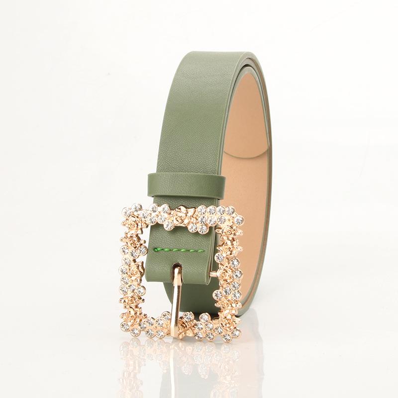 2022 Women's Classic PU Leather Belt with Alloy Pin Buckle - Versatile for Trousers and Skirts