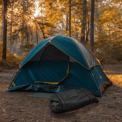 Large Capacity Tent Storage Bag with Adjustable Drawstring Waterproof Oxford Cloth Heavy Duty Portable Outdoor Camping Hiking Tent Organizer Pouch