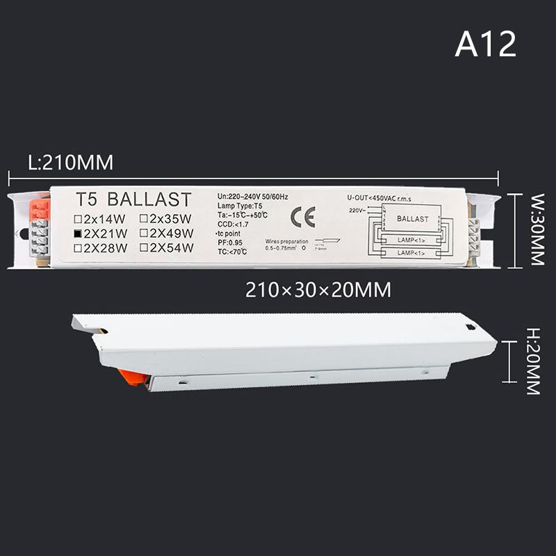 Ac 220-240V Wide Voltage T8 T5 Compact Electronic Ballast Instant Tube Desk Lights Fluorescent Lamp Ballast Home Office Supplies