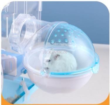 Hamster Cage Special Gold Wire Bear Nest Acrylic Transparent Super Large Villa Warm Breeding Box Set