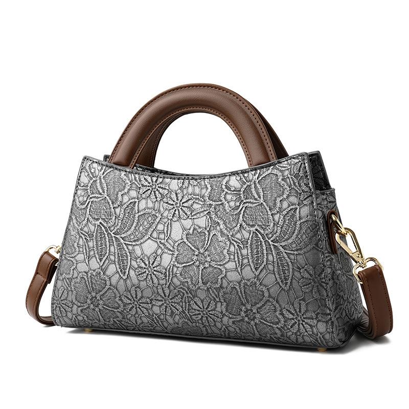 Ethnic Style Small Square Bag 2025 New Fashion Shoulder Bag High Sense Women's Messenger Bag Versatile Middle-aged Handbag