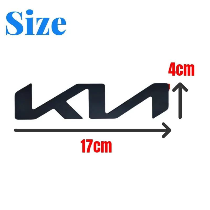 CZFB5 Car Front Hood Rear Trunk Letter Emblem Badge Sticker for KIA CARNIVAL SPORTAGE K3 KX3 K5 KX5 Ceed Rio Soul Forte Optima Stinger