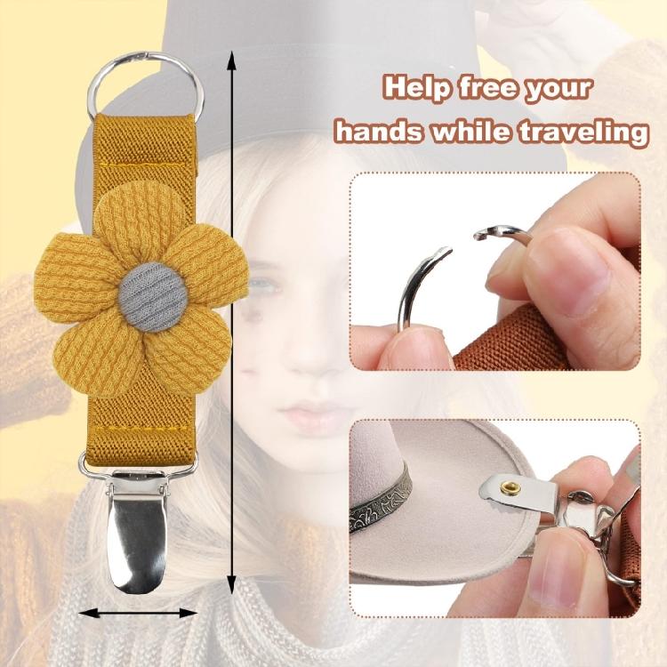 Rabbits Shape Hat Clip Antiskid Bag Clip Lovely Bunnies Animals Hat Clip Suitable for Various Head Sizes