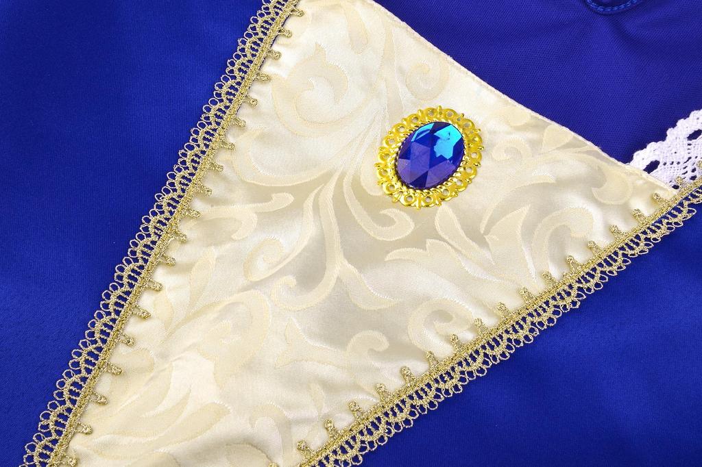 Princess Medieval One Stage Long Sleeve Navy 120 [ReliBeauty] Dress, Children, Girls, Europe, Piece, Halloween, Costume, Costume, Recital, Concert,