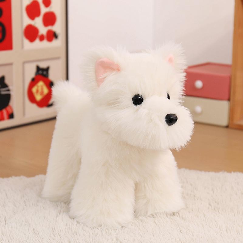 22/28cm Kawaii Streuner Hund Serie Plüschtier Schnauzer Plüschpuppe Weiches Stofftierpuppe Kindergeburtstagsgeschenk Heimdekoration