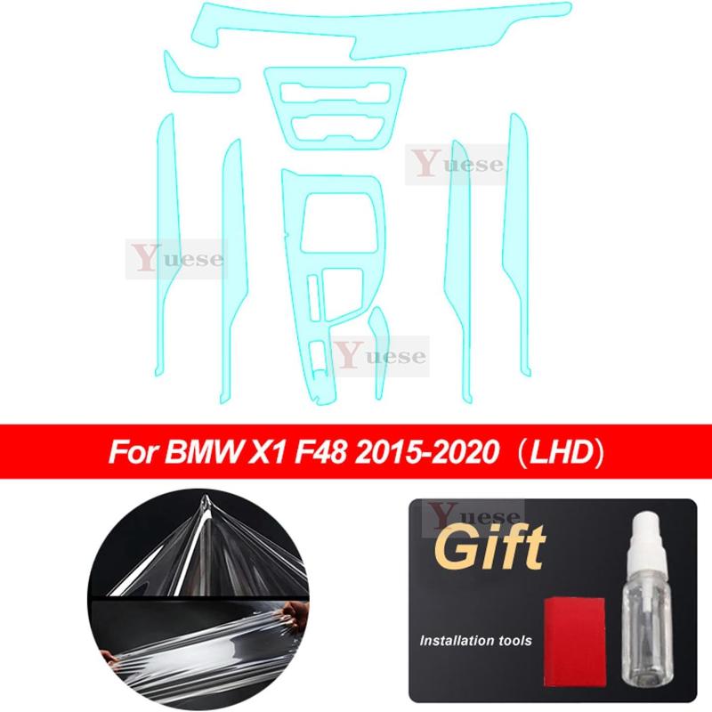 For BMW X1 F48 X2 F39 2016-Present  Accessories interior Thin film transparent TPU Protective Film Anti-Scratch Sticker