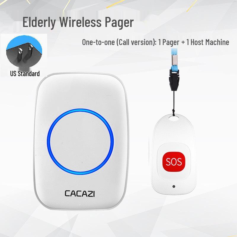 Wireless Long-Distance Emergency Call Button for Elderly Support.
