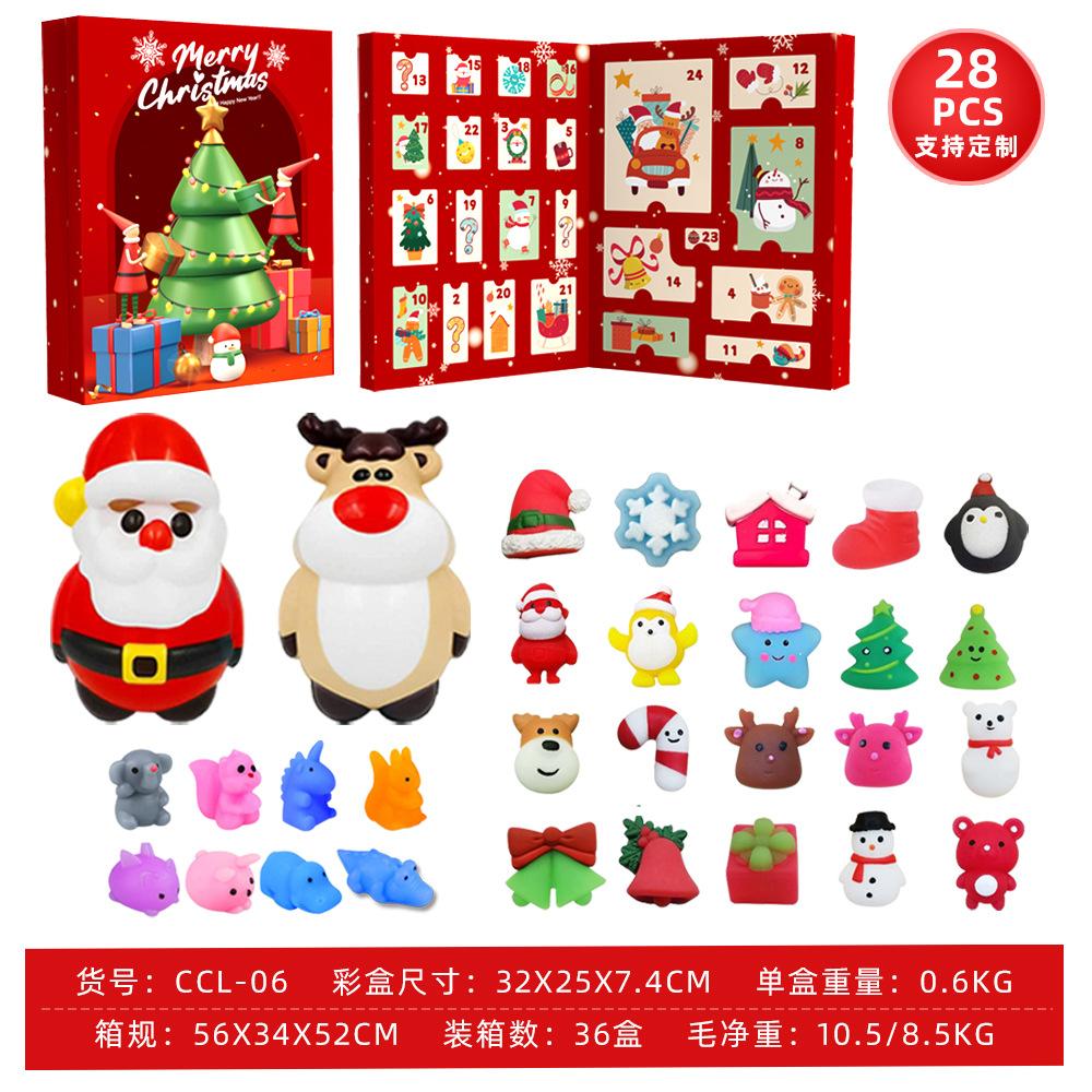 Fidget Christmas Advent Calendar 24 Days of Surprises Fidget Gift Box Christmas Countdown Advent Calendars for Kid New Year Gift