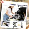 Folding Dog Stroller with Cup Holder and Basket, 77x44x102 Cm, Grey