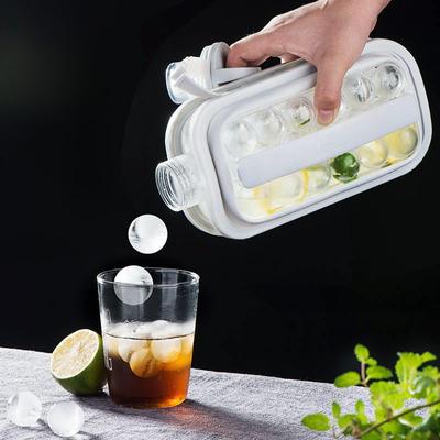Ice Hockey Pot Ice Making Water Pot 2-in-1 Ice Hockey Pot Ice Hockey Silicone Mold Fruit Juice Whiskey Ice Hockey Quick Freezer