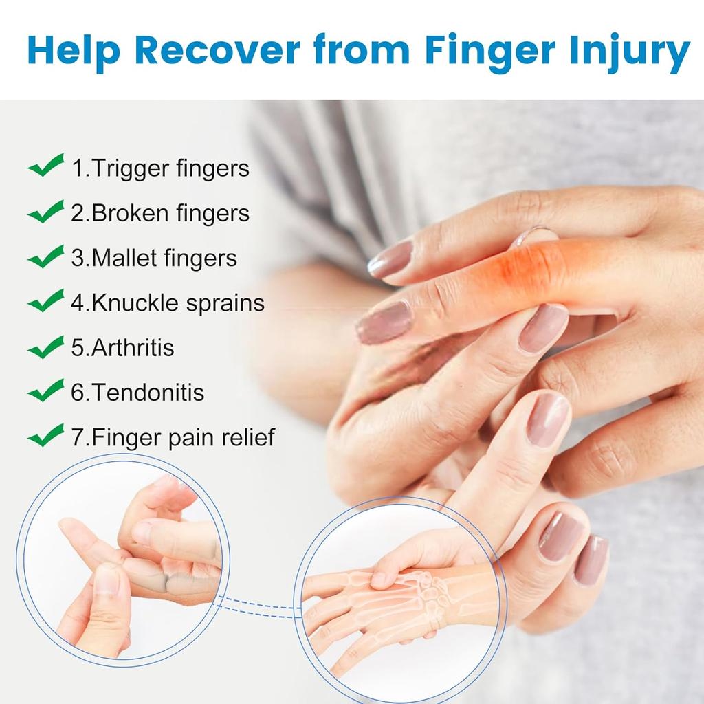 Durable And Safe 1Pc Trigger Finger Splint Mallet Finger Splint - Finger Brace For Arthritis Injury Sprain - Fits Index Middle & Ring Finger Pain