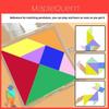 Wooden Tangram Puzzle Set For Kids With Bright Colors And Educational Benefits