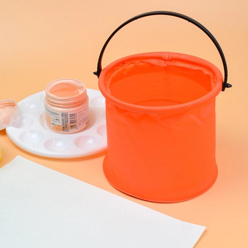 Folding Bucket with Handle, Portable, Durable and Easy To Store Design, Suitable for Camping, Fishing and Pen Wash Bucket