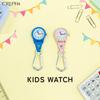 CREPHA Keychain Watch, Carabiner Watch for Kids, Elementary School Students, Analog, Waterproof, Easy To Read, Small, Mini Size, Backpack-Friendly,