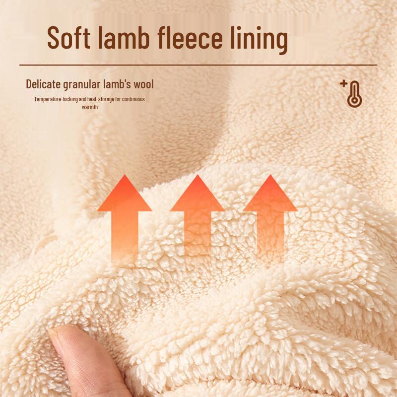 Męska gruba bluza z okrągłym dekoltem z polaru jagnięcego Mark Fairwhale