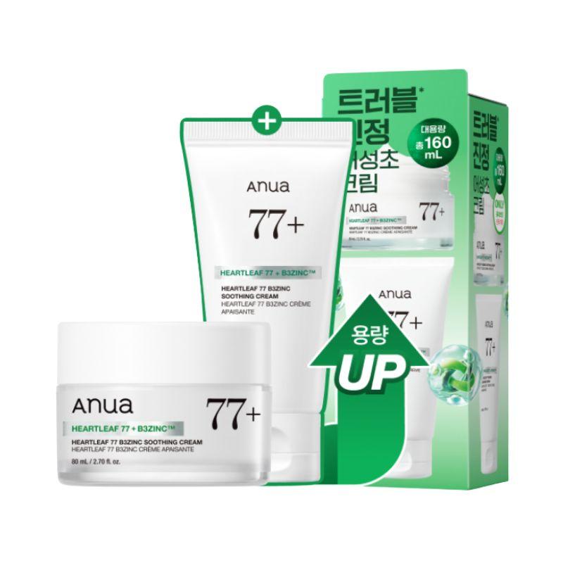 ANUA Heartleaf 77% B3 Niacinamide Zinc Soothing Cream Special Set (80ml + 80g Tube) 1