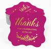 Inkdotpot Real Gold Foil Thanks For Celebrating With Us Bridal Shower-Baby Shower-Retirement-Wedding-Birthday Tags