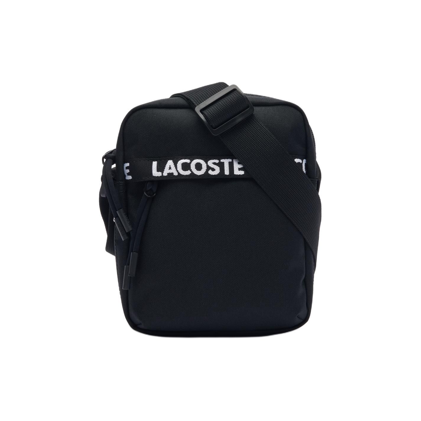 Lacoste Neocroc Casual Portable Zipper Crossbody Bag Men bags Black NH4608NZN37 Black