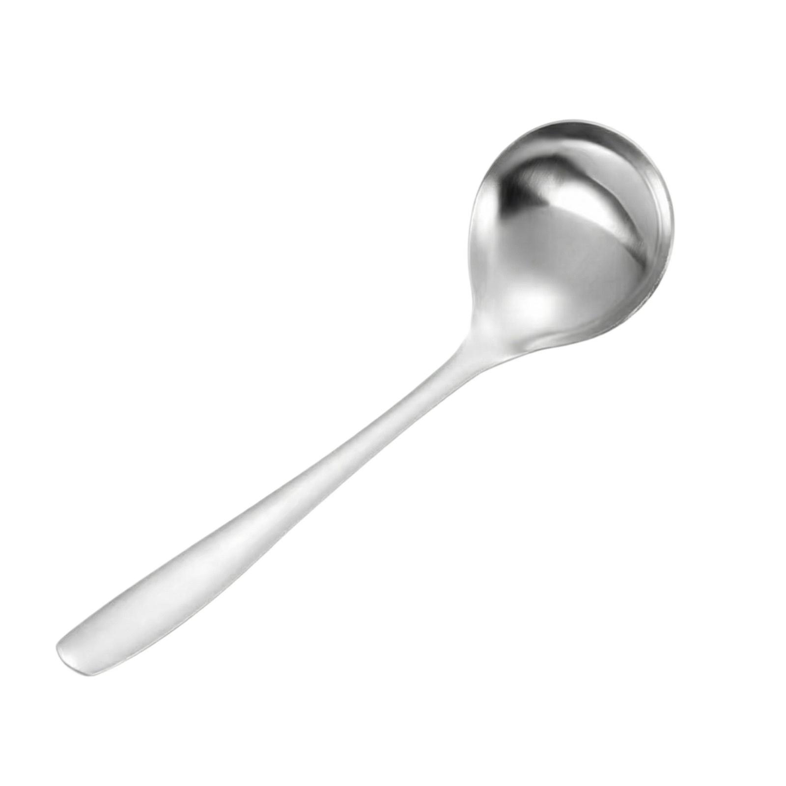 Stainless Steel Thick Head Spoon, Household Long Handled Spoon