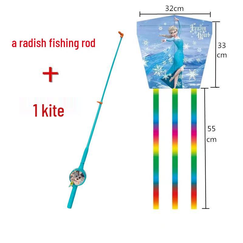 Weifang Traditional Handmade Fishing Rod Kite: Easy-to-Fly Outdoor Parent-Child Fun Kite for Adults & Children