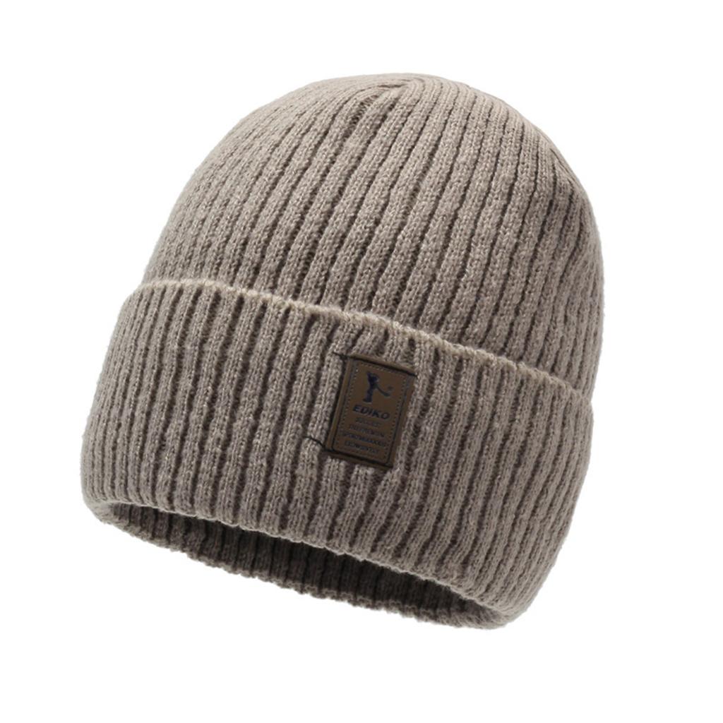 Men's And Women's Knitted Hats For And Winter Cold Plus Velvet Hats Fashionable Wool Hats Outdoor Sports Pullover Hats