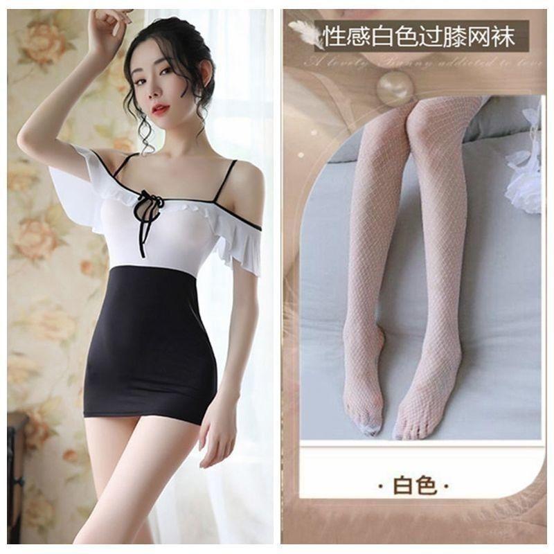 Sexy lingerie flirting hot bed passion sexy lace transparent pure desire pajamas no temptation