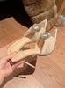 Slippers Women'S Summer Outer Wear New Year'S High Heels Stiletto Pointed Rhinestone French Temperament Sandals With Skirt