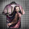 Men's and Womens Summer Fashion High Quality 3d Printing Anime Print T-shirt Casual Polyester Round Neck Casual Short Sleeve