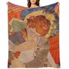 HD. Victory, by Phoebe Anna Traquair Throw Blanket valentine gift ideas Bed Decorative Throw Flannels Blankets