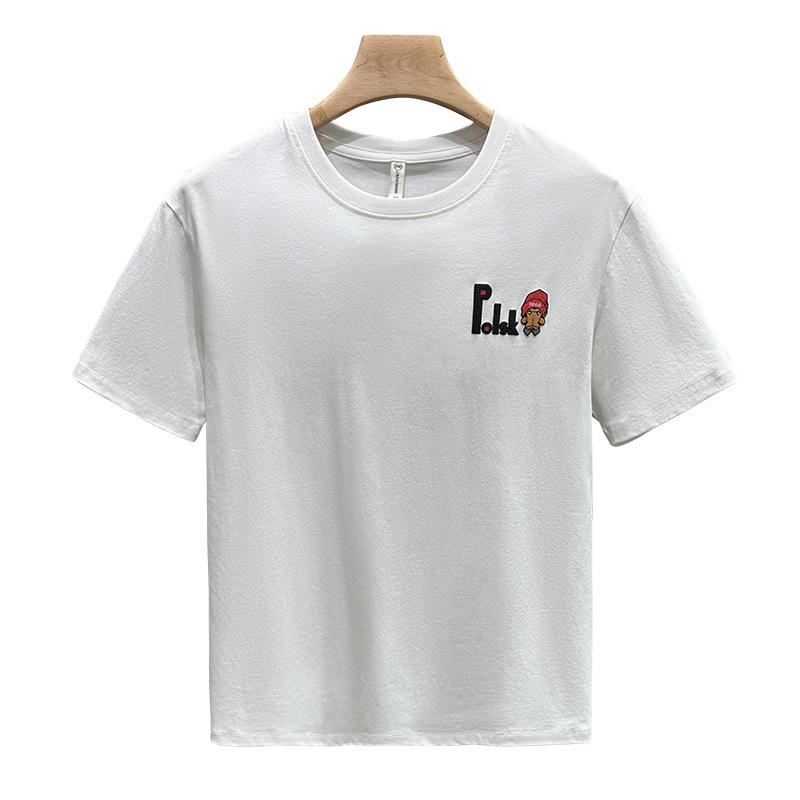 Season Thin Versatile American Short-sleeved T-shirt Casual Round-neck Pullover Top