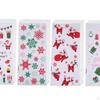 100 Pieces Christmas Gift Bags with Twist Ties Decoration Biscuit Bag Portable Versatile Xmas Candy