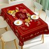 Chinese New Year Tablecloth Holiday Party Decor 2026 Spring Festival Zodiac Horse Kitchen Dining Table Cloth New Year Decoration