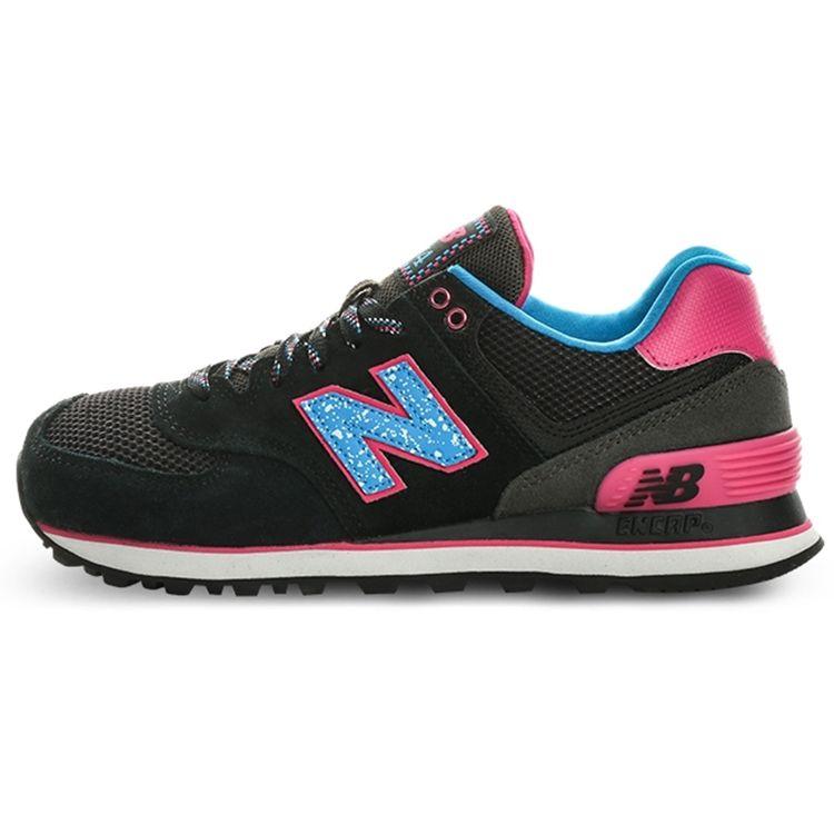 New Balance 574 Black Purple Women Sneaker WL574OIC