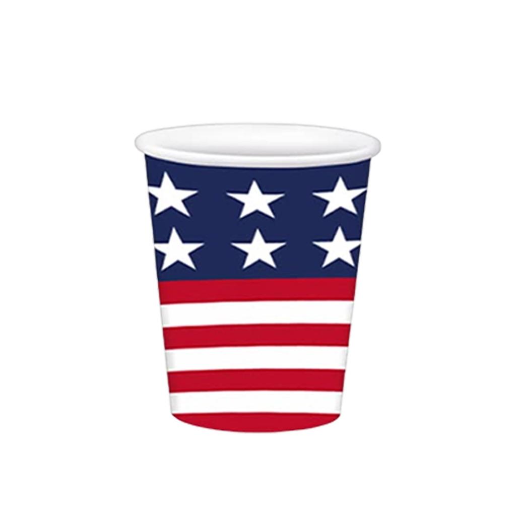 Independence Day Tableware Set, American Memorial Day Decorated Plates And Napkins, Stars And Stripes Pattern Patriotic Party Supplies