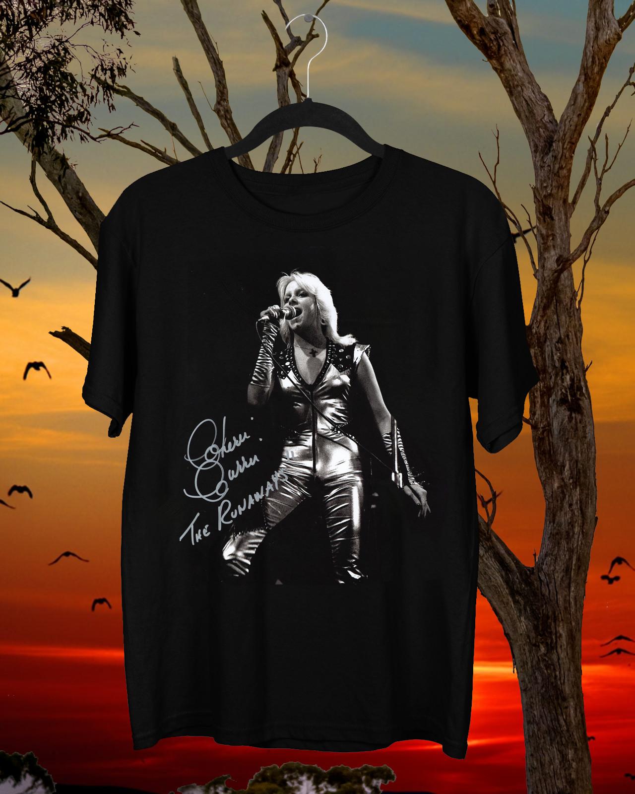 Rare Cherie Currie The Runaways Basic Black T-shirt XXXL